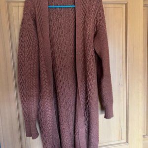 Small Camel Sweater Duster